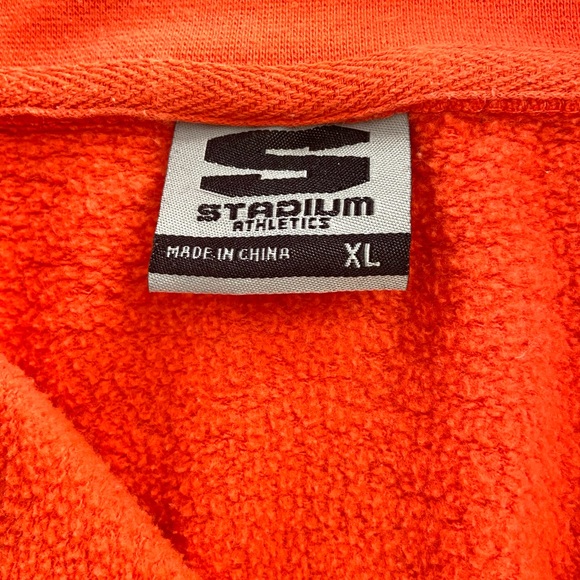 Clemson University Tigers Pullover Sweatshirt half zip w pockets size MED Cotton - Picture 10 of 10